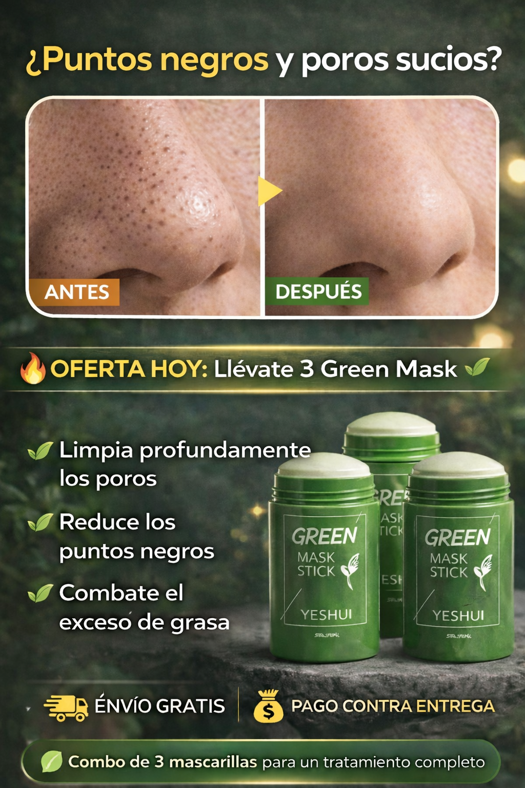 Green Mask Spa® 🟢 3 mascarillas por el precio de 1 😱