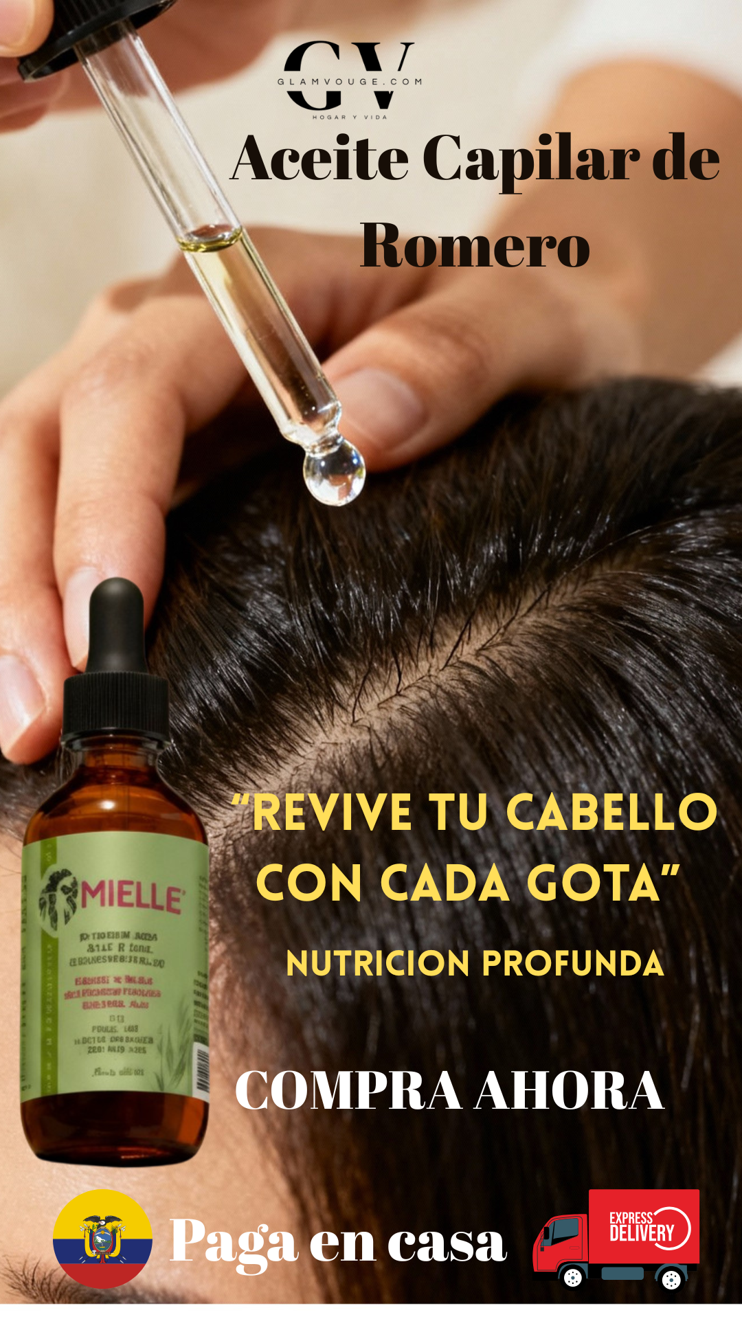 CapilRose™ – Aceite Capilar Natural de Romero -