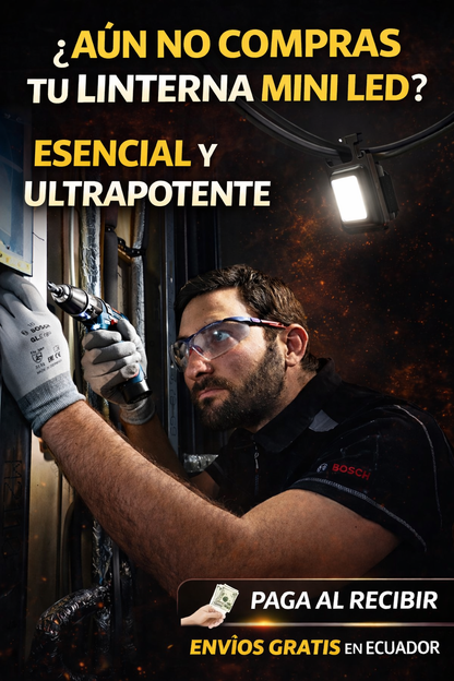 🔦 FlashPro Mini® Linterna LED Ultra Potente y Recargable