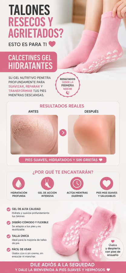VelourDerm® - CALCETINES DE GEL HIDRATANTE