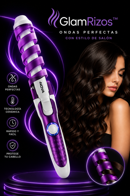 💜 GlamRizos™ ✨ Ondas Perfectas con Estilo de Salón