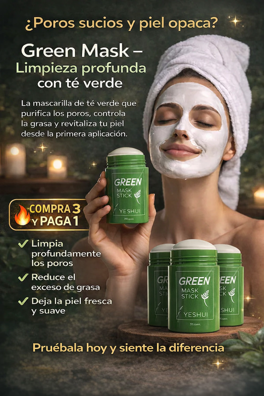 Green Mask Spa® 🟢 3 mascarillas por el precio de 1 😱