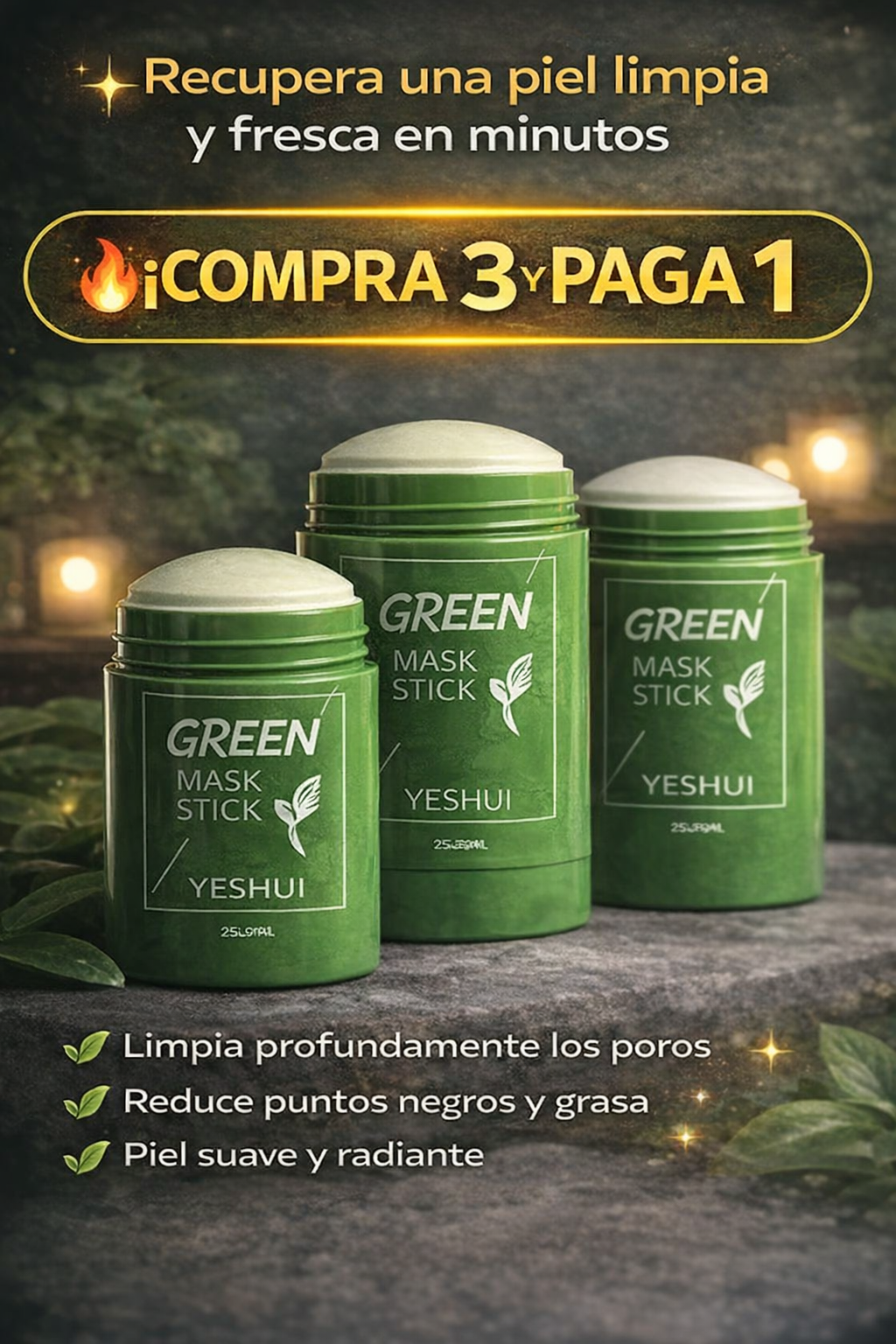 Green Mask Spa® 🟢 3 mascarillas por el precio de 1 😱