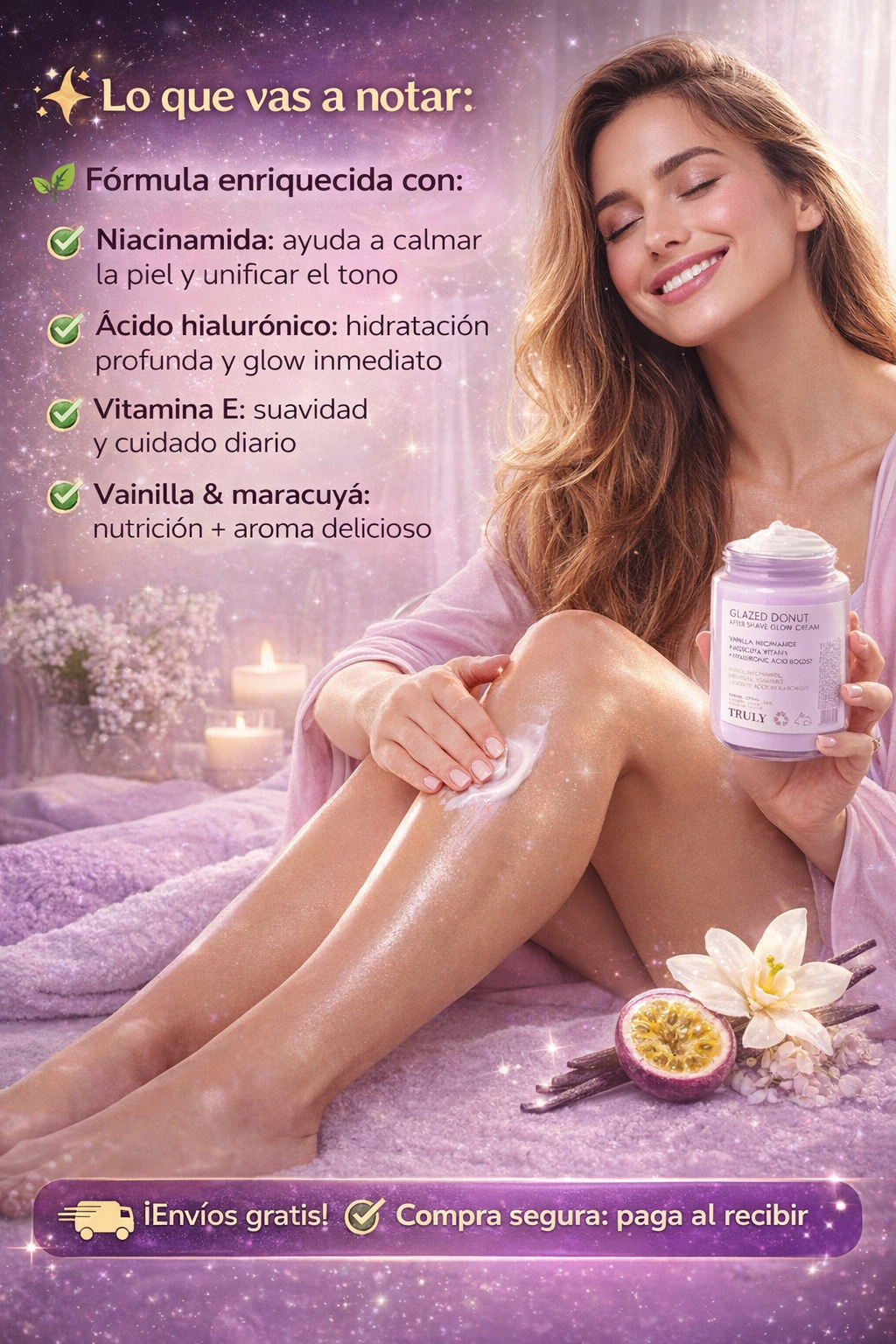 **GLOWCALM™  Crema Calmante Post Depilación con Efecto Glaseado**