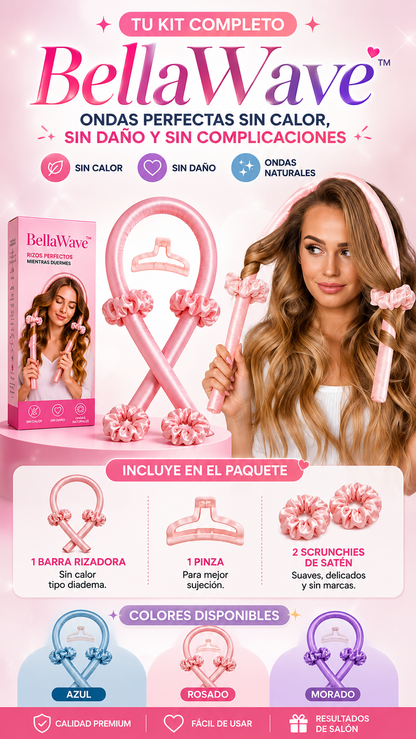 💕 BellaWave™ -Despierta con Ondas Perfectas, Naturales y Sin Calor