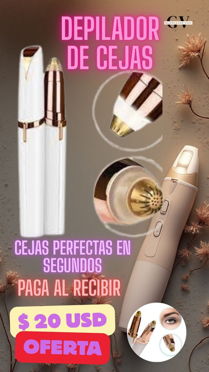 InstaBrow™ – Depilador de Cejas Recargable ✨ Precisión y Estilo en Segundos