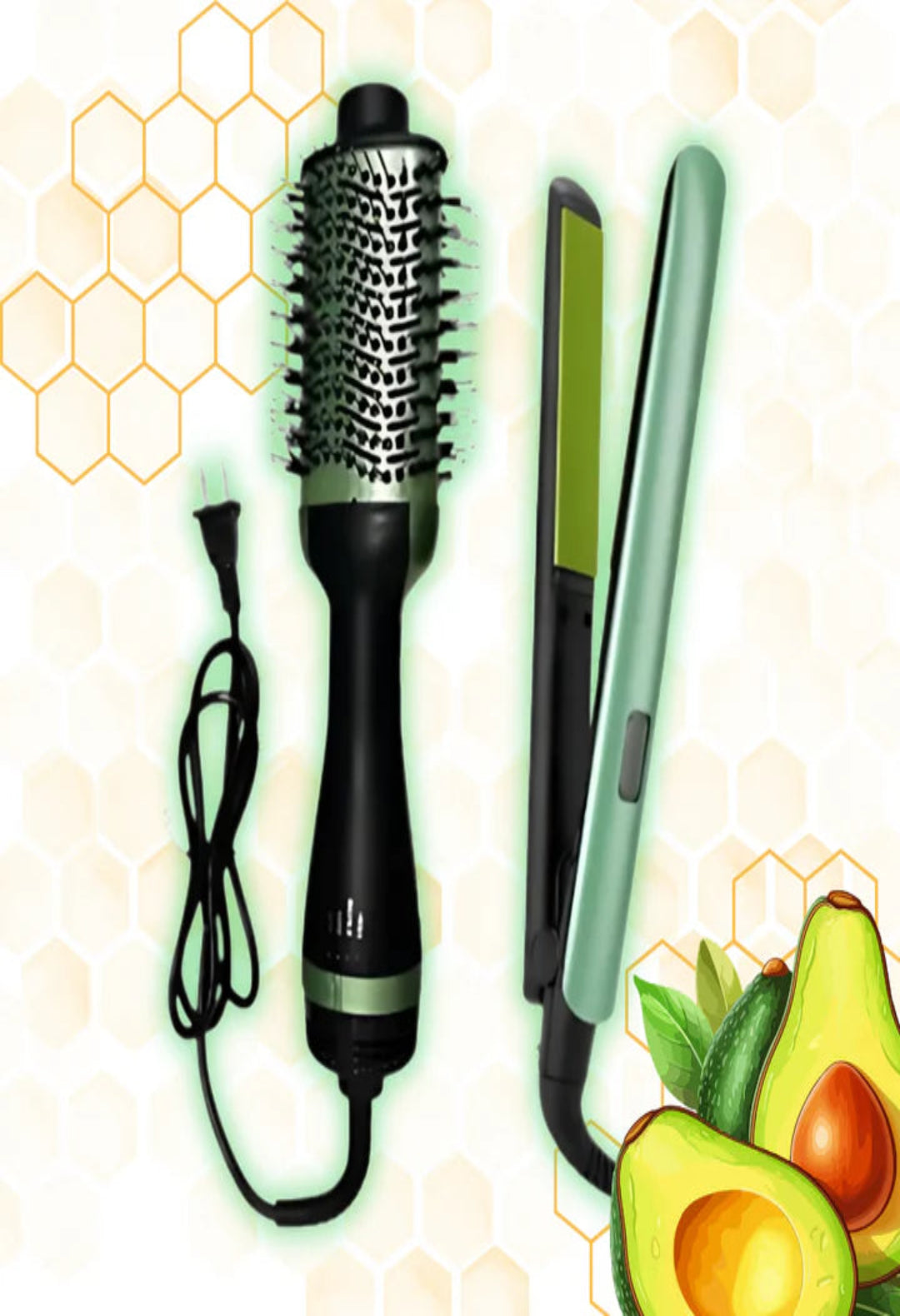 DuoStyle™ – Combo Cepillo secador + Plancha de pelo  💖Oferta