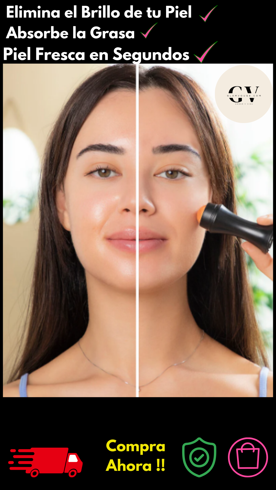 VolcanGlow™ – Rodillo Volcánico  | Control de Brillo Instantáneo