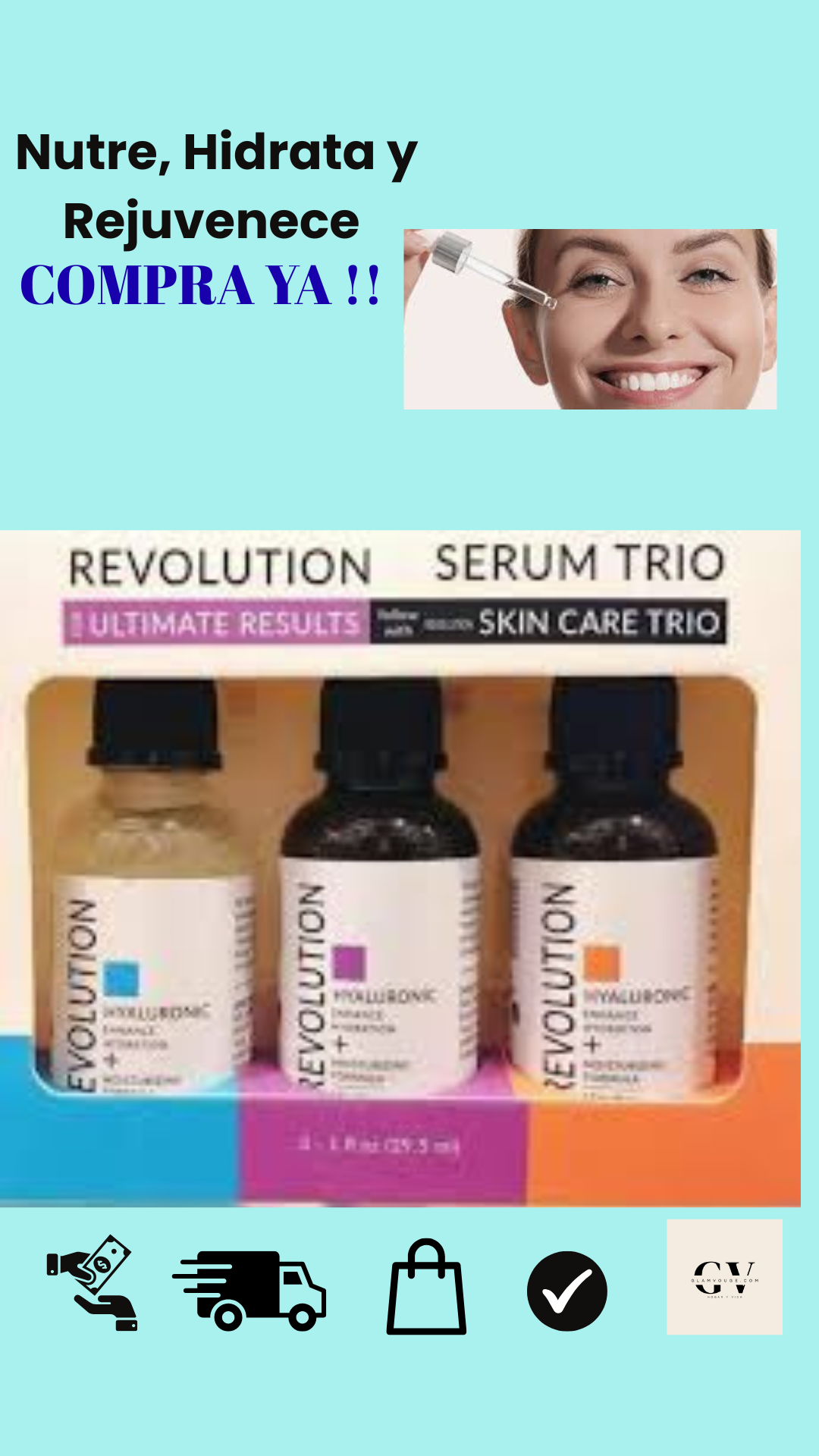 💎 GlowTriple™ Serum.  Nutre, Hidrata y Rejuvenece