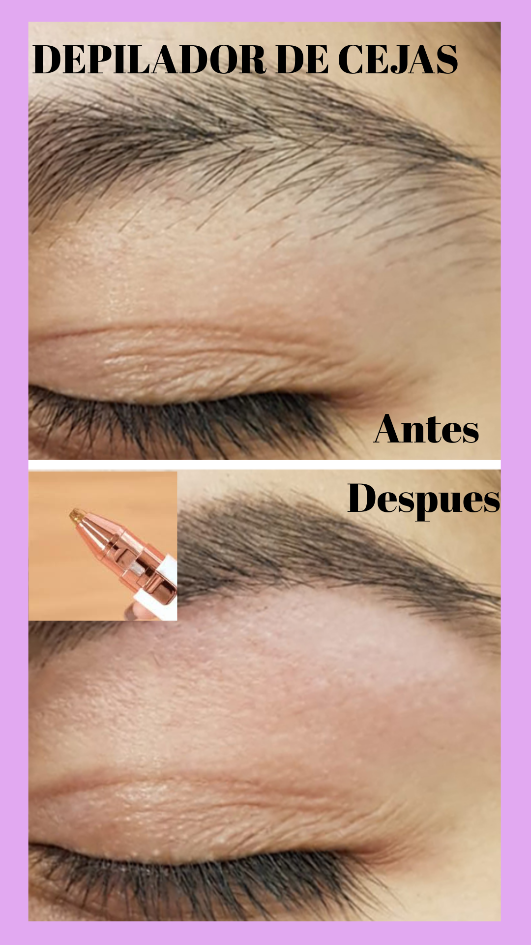 InstaBrow™ – Depilador de Cejas Recargable ✨ Precisión y Estilo en Segundos