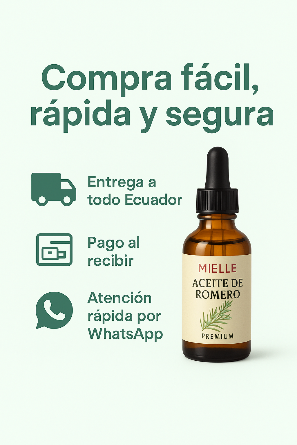 CapilRose™ – Aceite Capilar Natural de Romero -