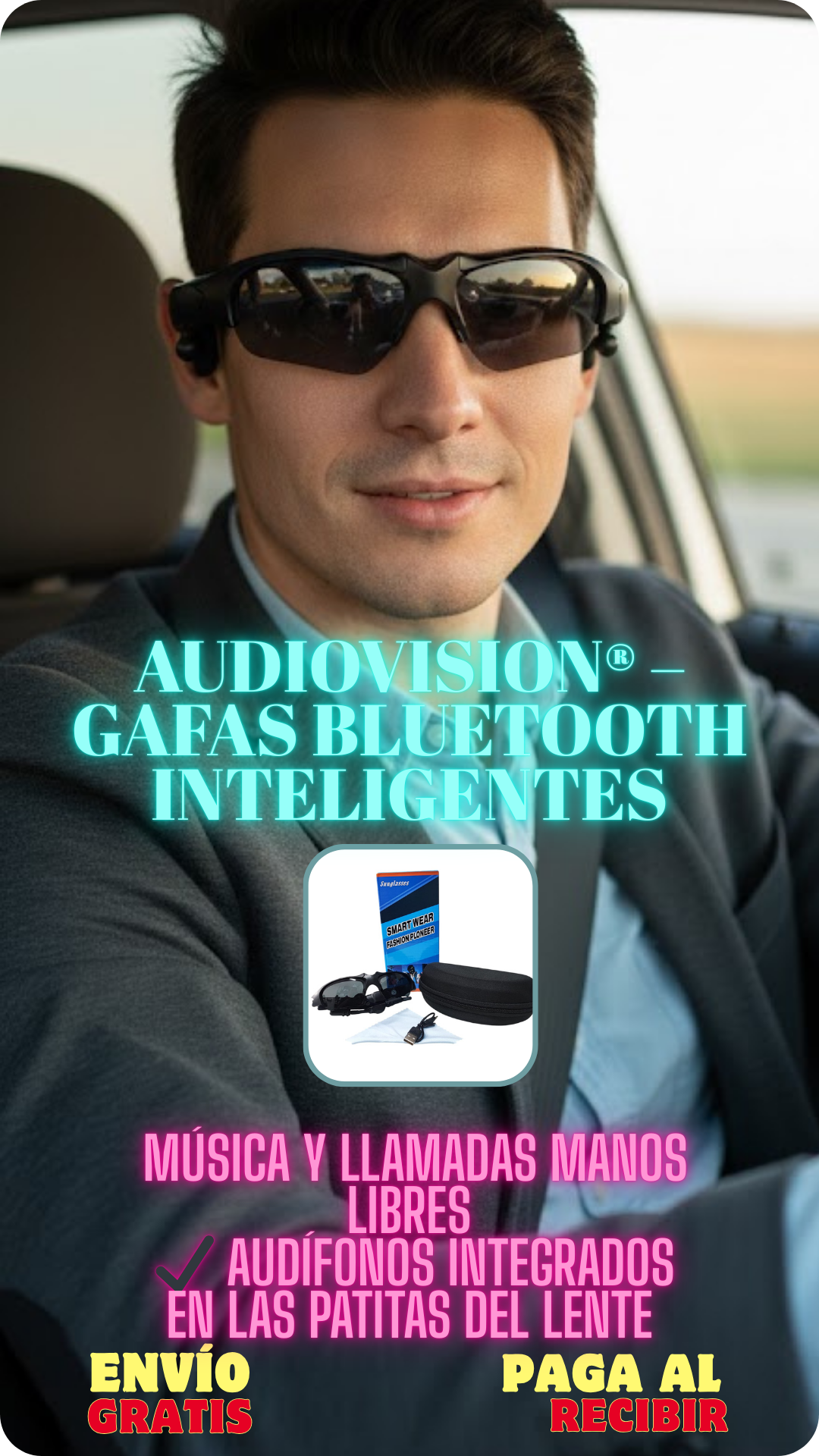 AudioVision® – Gafas Bluetooth Inteligentes