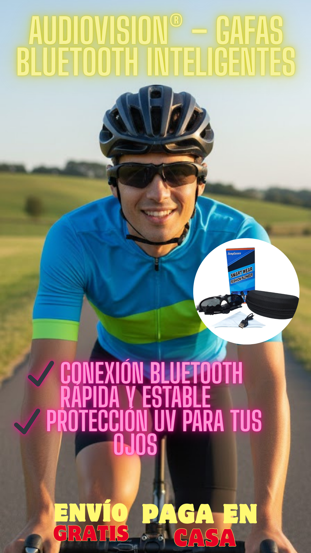 AudioVision® – Gafas Bluetooth Inteligentes